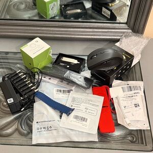 Tech Bundle Wireless Mouse Remote Watch Charger USB Flash Drive Accessories